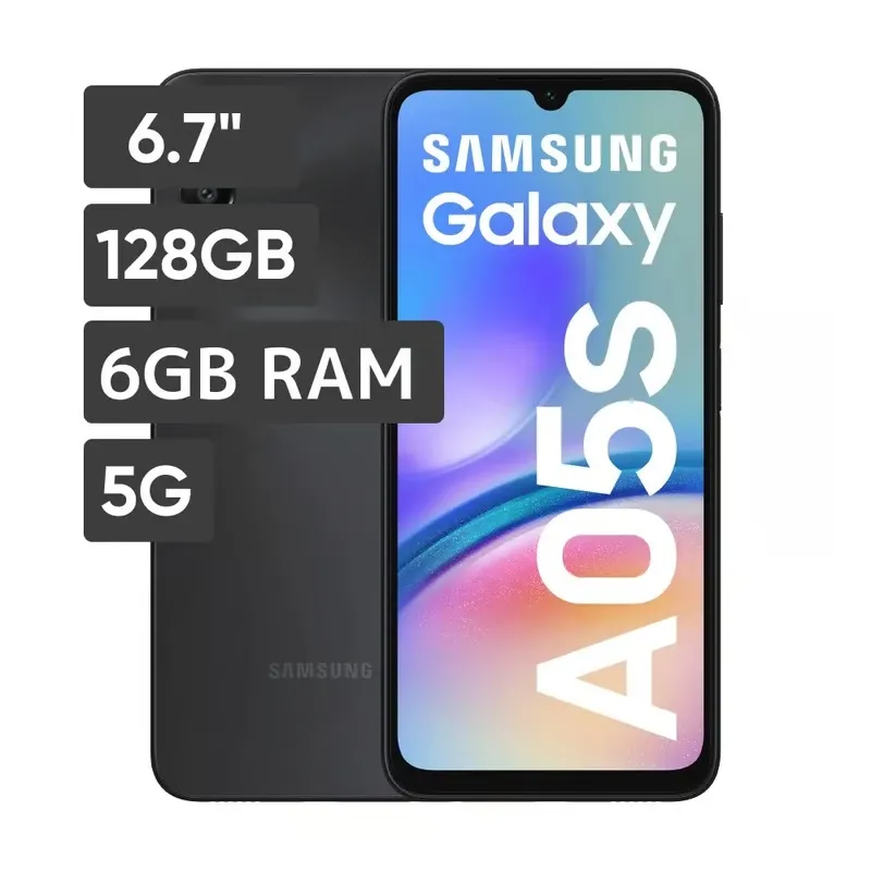 Samsung Galaxy A05s Negro 4GB RAM 128GB ROM